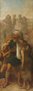 Egyptisk familie (skitse til "Slaget ved pyramiderne") af Antoine Jean Gros