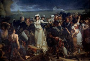 Indskibning af Marie Therese af Frankrig, hertuginde af Angouleme kaldet Madame Royale (1778-1851) i Pauillac den 2/04/1815 for England Maleri af Antoine Jean Gros (1771-1835). 1818 Søn. 3,26x2,04 m Bordeaux, musee des Beaux Arts af Antoine Jean Gros