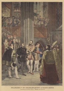 Francis I og Charles V i Saint-Denis af Antoine Jean Gros