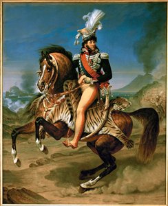 Joachim Murat, konge af Napoli, Marechal de France, til hest ... af Antoine Jean Gros