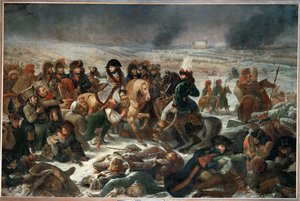 Napoleon på slagmarken ved Eylau, som de franske tropper vandt den 9. februar 1807 over russerne og preusserne ... af Antoine Jean Gros