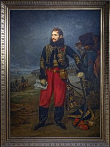 Portrait of General Antoine Charles Louis de Lasalle receiving the surrender of the Garrison of Stettin, 1808dani af Antoine Jean Gros