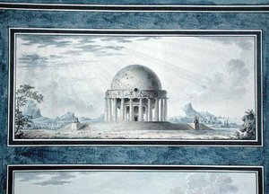 Design til et hus for en kosmopolit, 1783 af Antoine Laurent Thomas Vaudoyer