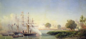 Stormning af citadellet i Saigon af viceadmiral Rigault de Genouilly, 17. februar