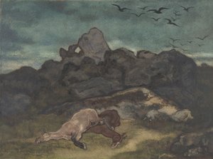 Døde Heste, 1810-75. af Antoine Louis Barye
