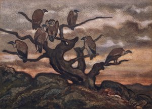 Gribbe på et træ, 1810-75. af Antoine Louis Barye