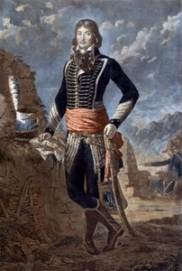 Portræt af general Marceau (1769-1796) (Francois Severin Marceau Desgraviers), baseret på et maleri af Antoine Louis Francois Sergent (1751-1847), kendt som sergent Marceau. Indgravering af det 18. århundrede. Paris, musee de l