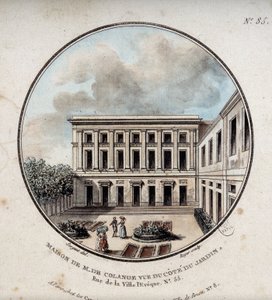 Maison de M. de Colange, udsigt fra haven (rue Ville-l