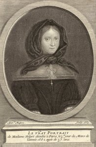 Fransk: Portrait de Marie Helyot af Antoine Masson