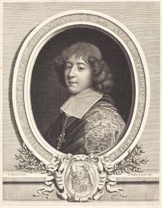 Kardinal af Bouillon af Antoine Masson after Nicolas Mignard