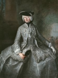 Anna Amalia af Preussen (1723-1787), abbedisse af Quedlinburg, ca. 1744 (olie på lærred)