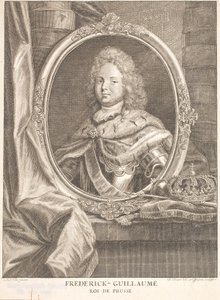 Friedrich Wilhelm I, konge i Preussen og som Friedrich Wilhelm II kurfyrst og markgreve af Brandenburg af Antoine Pesne