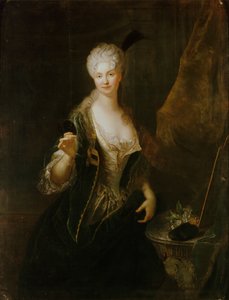Portræt af Dorothea Luise os Wittenhorst-Sonsfeld 1681-1746. af Antoine Pesne