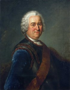 Portræt af feltmarskal James Keith af Antoine Pesne