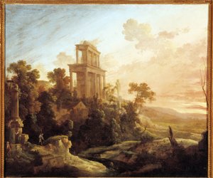 Indstillingens effekt (olie på lærred) af Antoine Pierre the Younger Patel