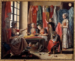 Et syværksted i Arles i 1760 Maleri af Antoine Raspal (1738-1811) 1760 Arles, Musee Reattu