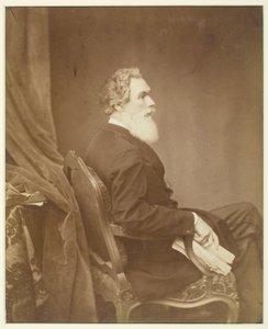 Uden titel (mand i stol, profil) af Antoine Samuel Adam Salomon