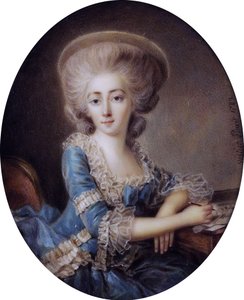 Madame de Montesson (1738-1806), af Antoine Vestier (1740-1824) af Antoine Vestier