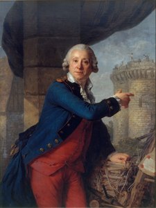 Portræt af Henri Masers de Latude 1725-1805. af Antoine Vestier