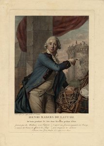 Portræt af Henri Masers de Latude 1725-1805, 1790