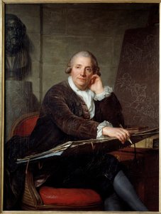 Portræt af maleren Gabriel Francois Doyen (1726-1806) Maleri af Antoine Vestier (1740-1824) 1786 søn. 1,3x0,96 m