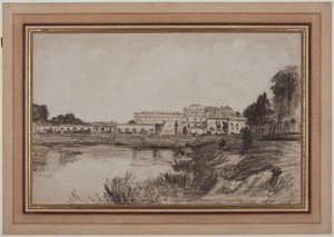 Udsigt over Versailles, 1800-tallet. af Antoine Vollon