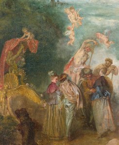 Pilgrimsvandring på øen Cythera (1717) af Jean Antoine Watteau