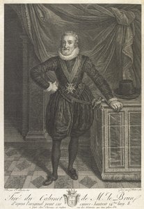 Halvlængde portræt af Henri IV (grafit på papir)