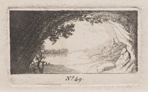 Landskab med buede klipper