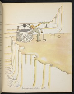 Den lille prins ved brønden, illustration fra 
