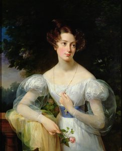 Portræt af Hortense Ballu, fremtidige Madame Alphonse Jacob-Desmalter, ca. 1832-37