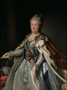 Portræt af Catherine II (1729-96) af Anton Albertrandi