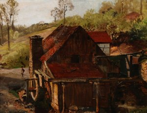 Danish: Bag en Vandmølle Behind a watermill