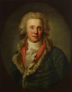 Portræt af skuespilleren Christian Wilhelm Opitz 1756-1810 . af Anton Graff