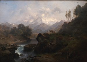 Bjerglandskab med Wiesbachhorn