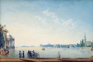 Havenrak til Broek i Waterland, eller byen Zwolle ved bredden af ​​Ijssel i Holland, 1814
