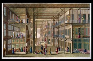 Interiør af Harem of the Great Lord of Constantinopel, indgraveret af Francois Denis Nee (1732-1817) 1811