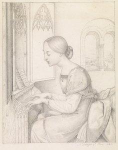 Sankt Cecilia af Anton Josef Dräger