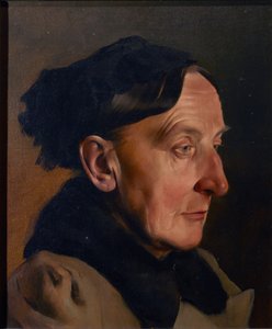 Hoved af en gammel kvinde af Anton Josef von Kenner