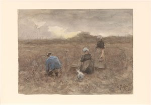 kartoffeloptagere af Anton Mauve