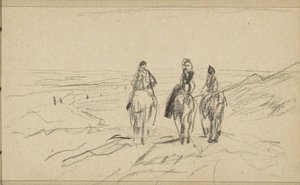 Tre ryttere i klitterne af Anton Mauve