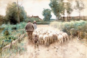 På vej hjem, af Anton Mauve