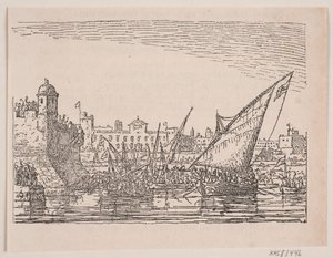 Havn ved middelhavet af Anton Melbye
