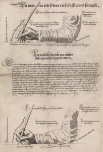 Schreibkunst The Art of Writing, 1601, 1631. af Anton Neudörffer