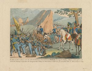 Hæren af Graf Ivan Ivanovich Diebitsch krydser Balkan af Anton Paul Eisen