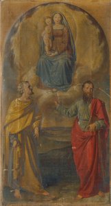 Maria med Jesusbarnet og de hellige Peter og Paulus af Anton Psenner