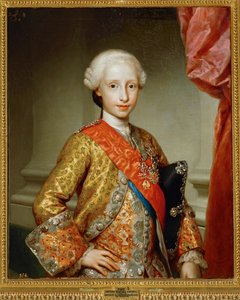 Spædbarnet Antonio Pascual de Bourbon ... (maleri på lærred) af Anton Raphael Mengs