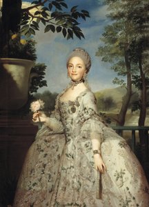 Portræt af Maria Luisa af Parma som prinsesser af Asturien, ca 1764-1765 af Anton Raphael Mengs