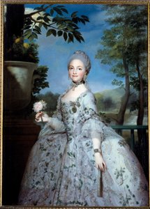 Portræt af Mary Louise af Parma, prinsesse af Asturien (1751-1819) Maleri af Anton Raphael Mengs (1728-1779) (ec.all.) 1700-tallets Madrid, Prado Museum af Anton Raphael Mengs