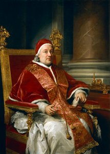 Portræt af pave Clemens xIII Rezzonico, af Anton Raphael Mengs af Anton Raphael Mengs
